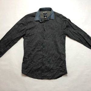 Diesel Button Down Black/Gray Size S